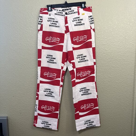 Golf Wang Coco Cola UFO Chino Pants Size 32 - Picture 1 of 11